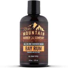 Rocky Mountain Barber Company front packaging showing bottle and label benefit travel-friendly