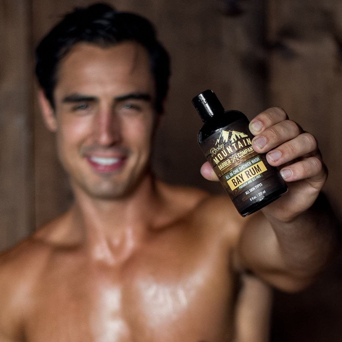 Rocky Mountain Barber Company lather texture close-up showing rich foam for multi-use cleansing