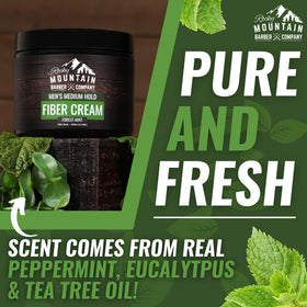 Rocky Mountain Barber Company jar on bathroom vanity suggesting daily grooming routine