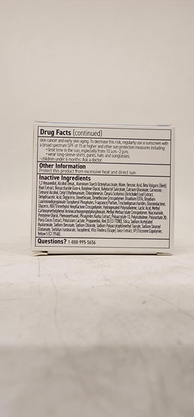 RODAN + FIELDS tube beside makeup indicating makeup-friendly SPF benefit