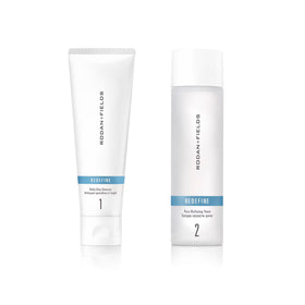 RODAN + FIELDS cleanser front packaging showing brand and product benefit