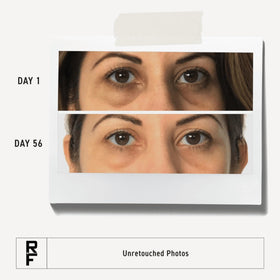 RODAN + FIELDS cream texture on fingertip showing lightweight, fast-absorbing finish