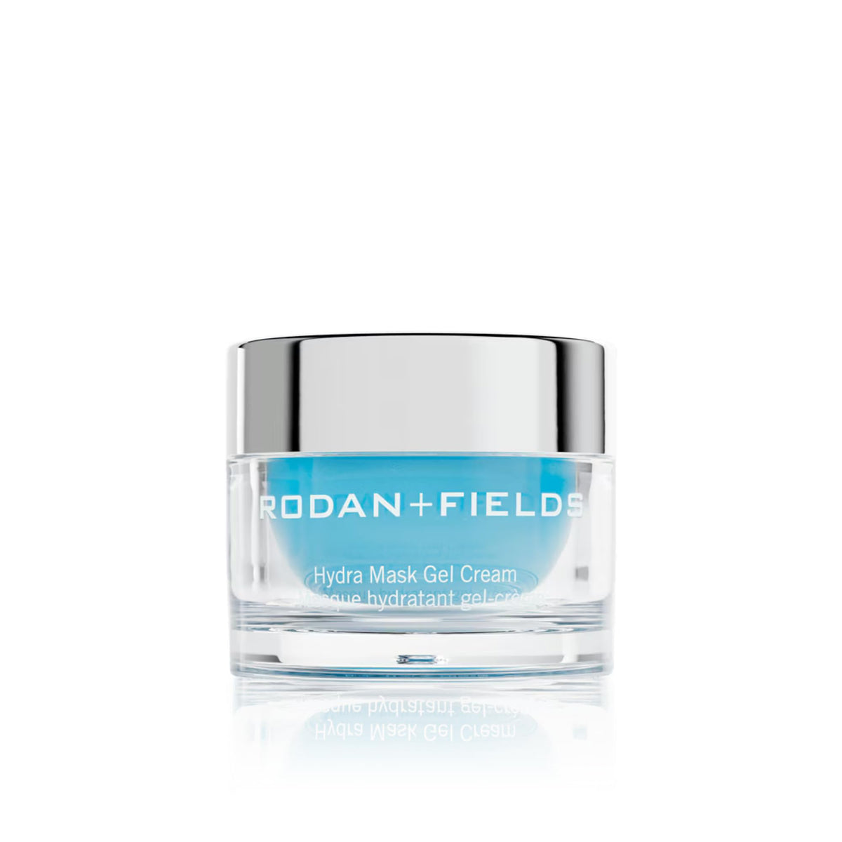 RODAN + FIELDS hydra mask front jar showing label and sleek packaging benefit: clear product ID