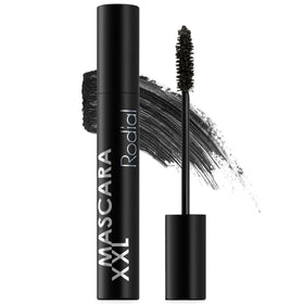 Rodial mascara xxl front packaging showing sleek tube and bold branding benefit dramatic lashes