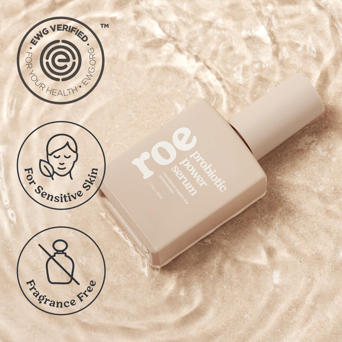 Roe Wellness serum in nursery setting illustrating daily routine comfort benefit