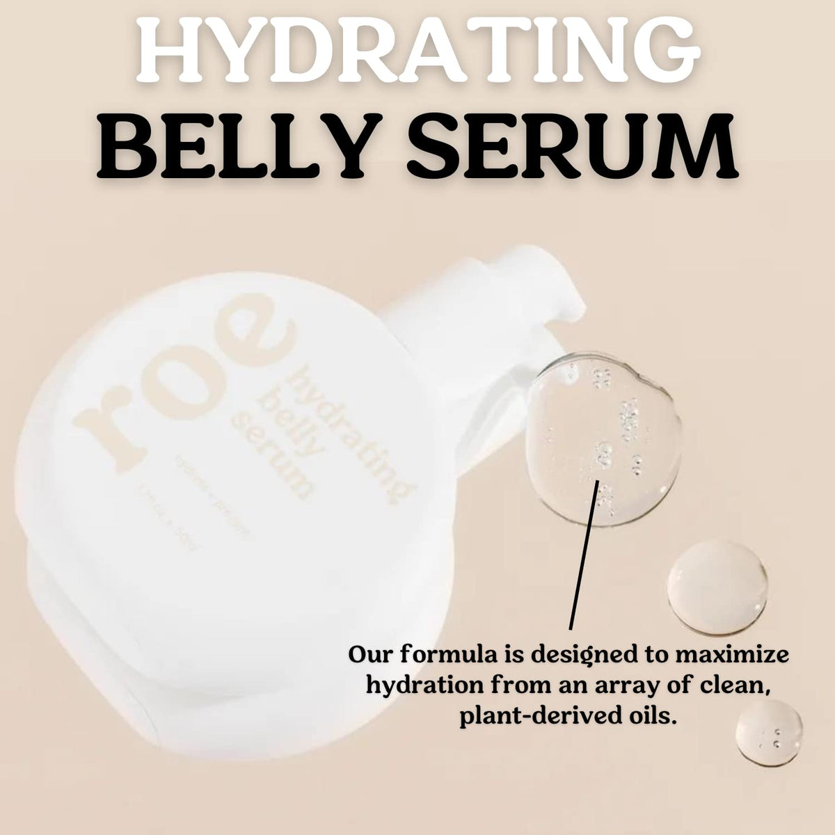 Roe Wellness lifestyle maternity image highlighting hydration routine and comfort