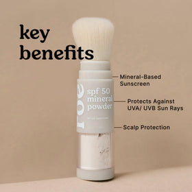 Roe Wellness powder texture close-up highlighting smooth mineral finish
