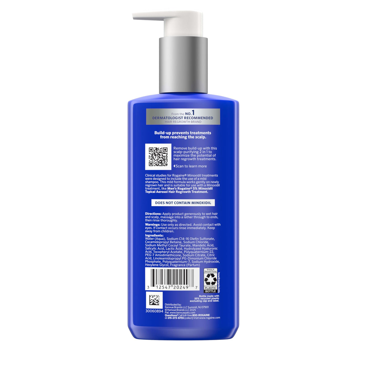 Rogaine bottle on shower shelf lifestyle setting for routine convenience benefit