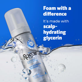 Rogaine single can with foam dispenser for easy precise application benefit