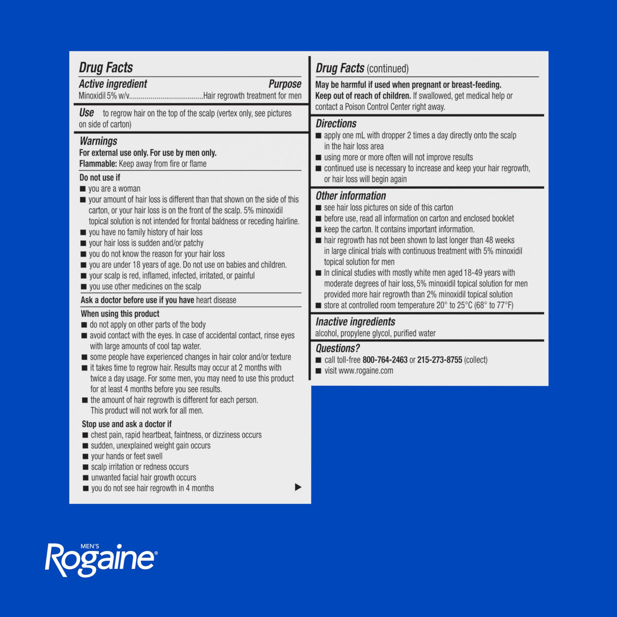 Pipette dispensing Rogaine unscented formula emphasizing precise dosing