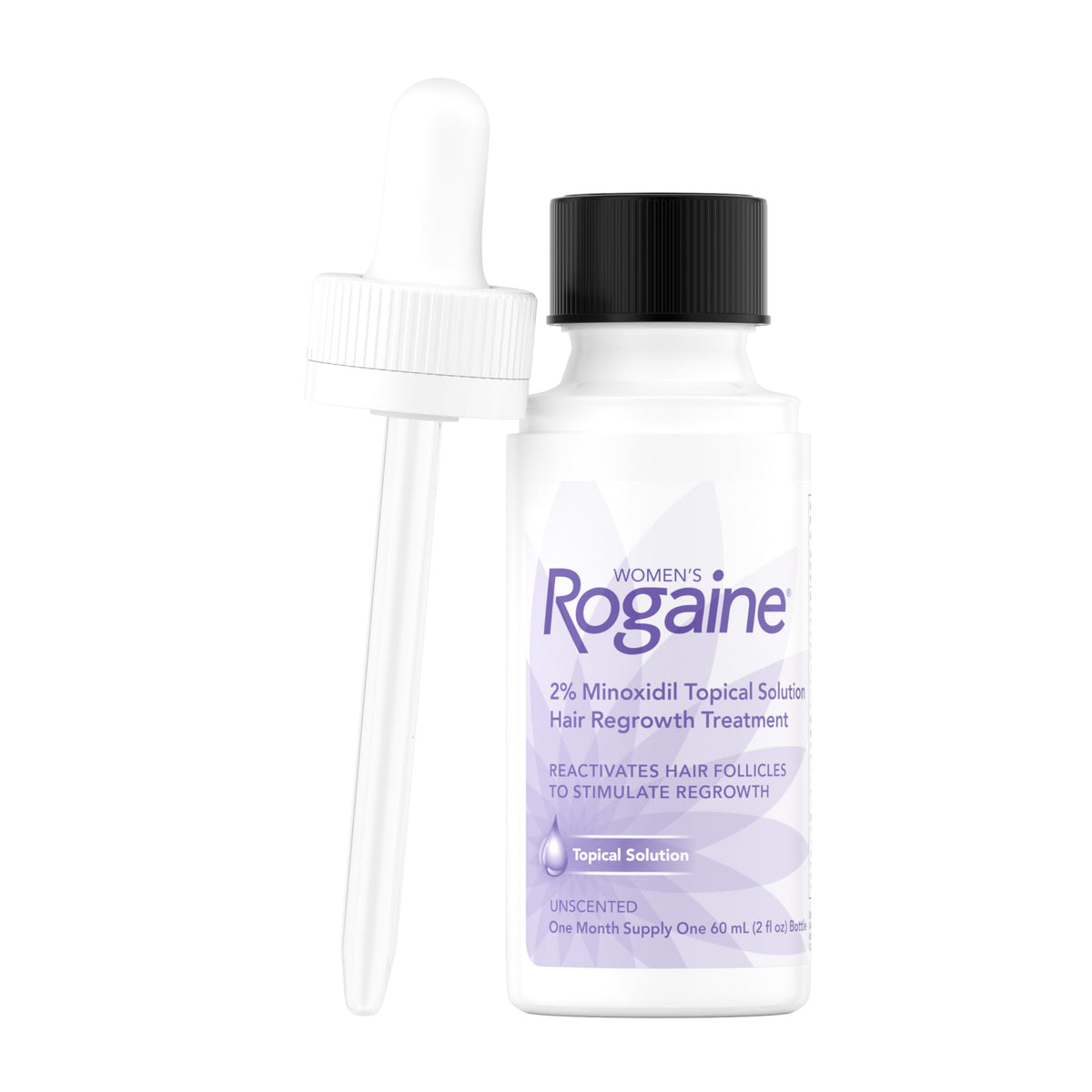 Rogaine dropper applicator dispensing measured dose for precise use
