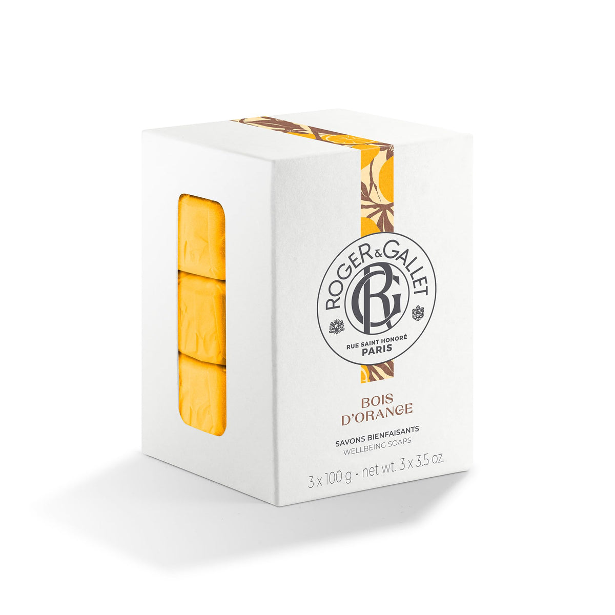 ROGER & GALLET front packaging showing elegant Bois d'Orange presentation and gifting appeal