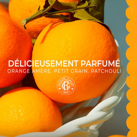 ROGER & GALLET soap surface texture detail demonstrating dense French-milled quality