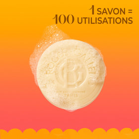 ROGER & GALLET three bars stacked to show size and travel-friendly quantity