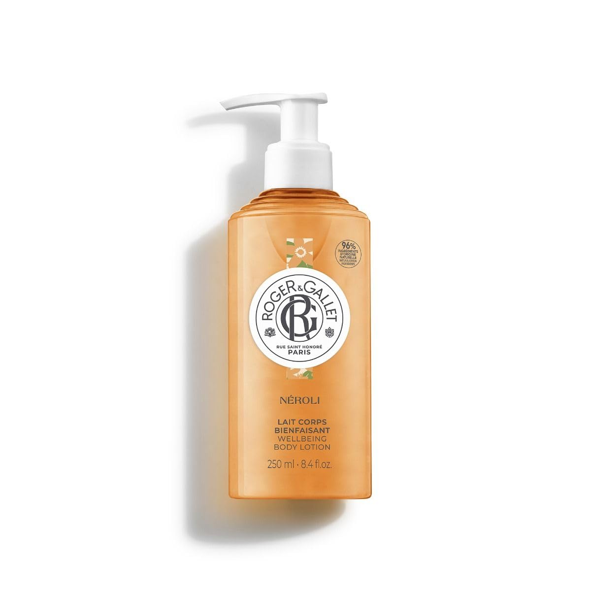 ROGER & GALLET front packaging showing neroli label and benefits
