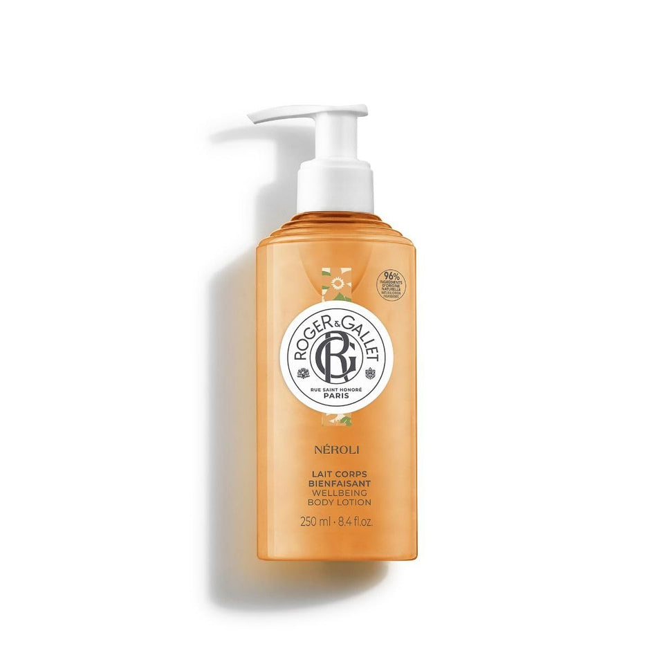 ROGER & GALLET front packaging showing neroli label and benefits