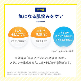 Rohto Melano CC lotion on hand demonstrating lightweight hydration benefit