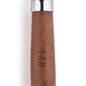 Rolabling close-up of brush head highlighting sable hair control