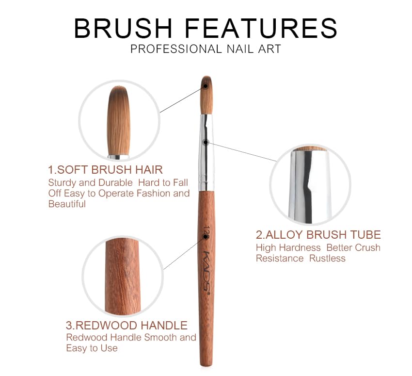 Rolabling brush in action sculpting acrylic for smooth results