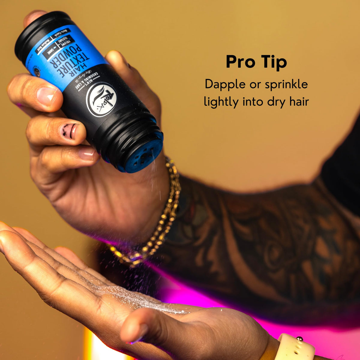 Rolda used by barber-styling client showcasing professional-approved styling results