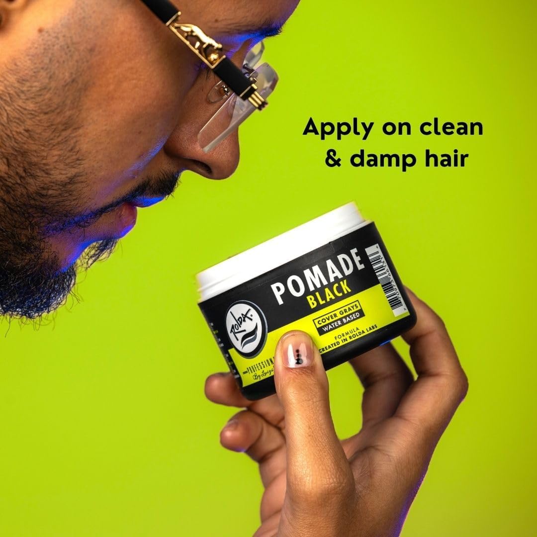 Rolda pomade texture close-up showing smooth spreadable consistency benefit