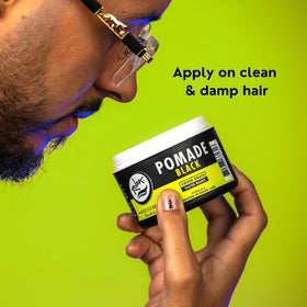 Rolda pomade texture close-up showing smooth spreadable consistency benefit