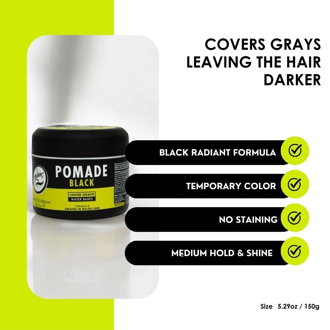 Rinsing Rolda pomade under faucet demonstrating easy water-based washout benefit