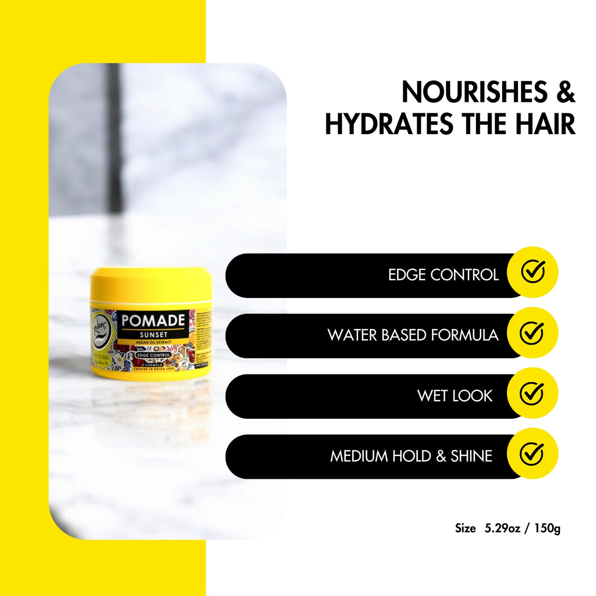 Rolda lifestyle slick-back hairstyle example offering polished look