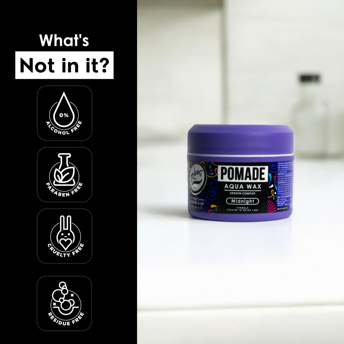 Rolda keratin ingredient shot emphasizing strengthening and conditioning