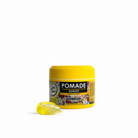 Rolda open jar texture view illustrating creamy water-based pomade