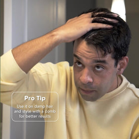 Rolda spiked hair detail displaying strong hold without stiffness or flakes
