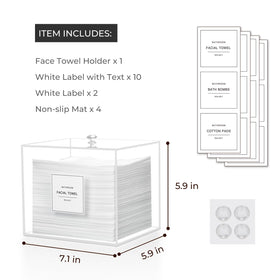 Rolheit side detail of transparent acrylic walls for quick content checks