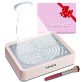 Rolokit front view with lamp showing compact footprint and focused illumination