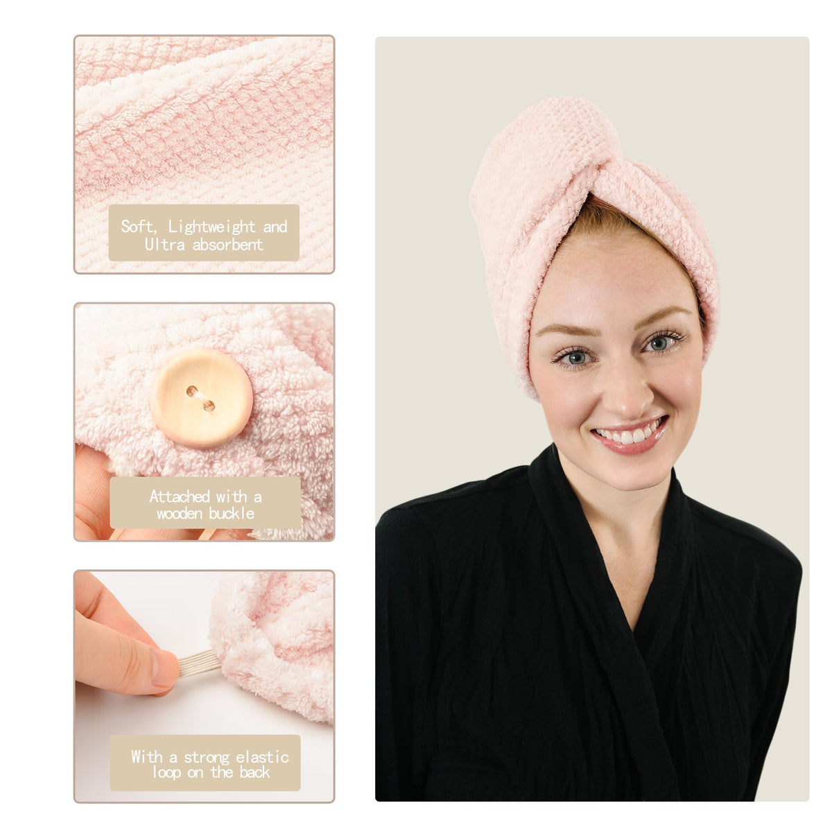 ROLSHOL wooden-style button and elastic loop detail for reliable fastening and no-slip wear