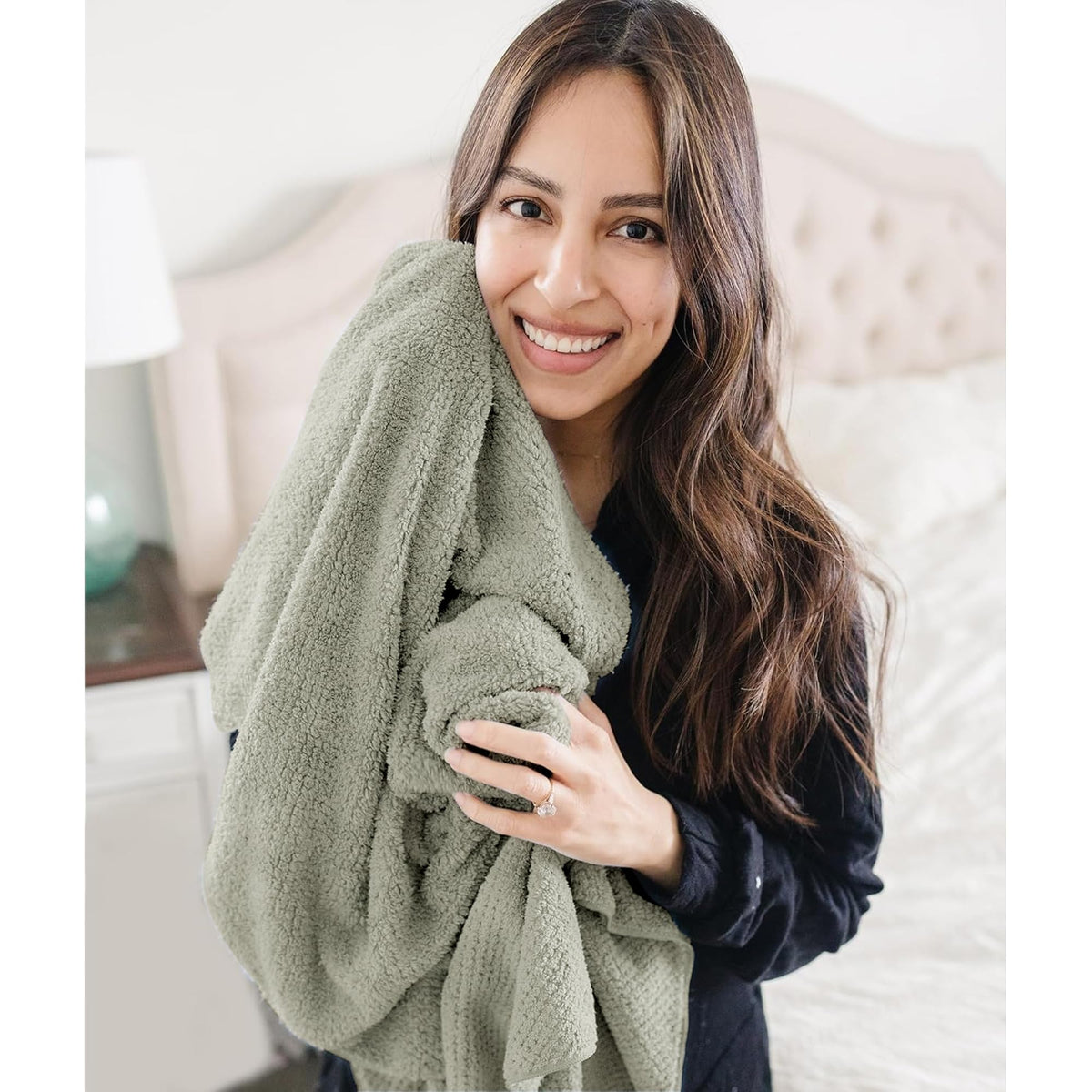 ROLSHOL green and clay towels side-by-side highlighting color options and style