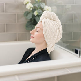 ROLSHOL folded towel showing compact packability for on-the-go use