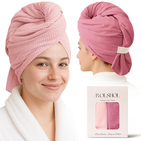 ROLSHOL front packaging light pink showing towel colors and benefits