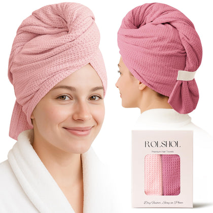 ROLSHOL front packaging light pink showing towel colors and benefits