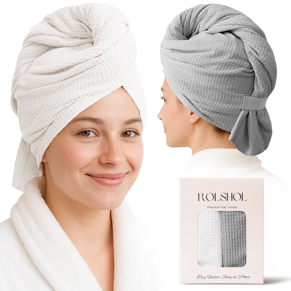 ROLSHOL front pack view showing both towel colors and value