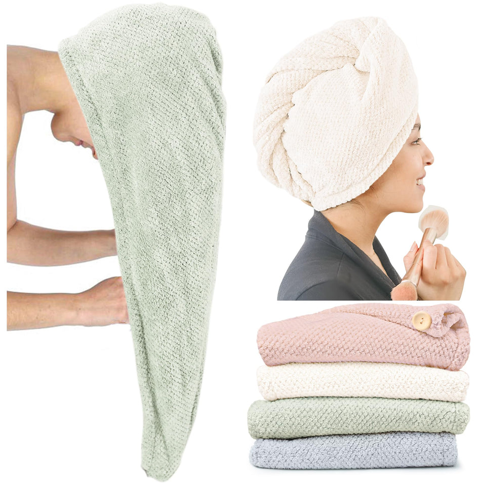 ROLSHOL front view of four-pack towels showing colors and packaging with convenience