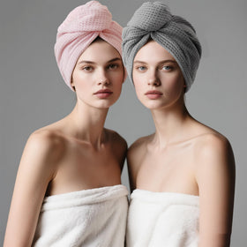 ROLSHOL towel on bathroom vanity in lifestyle scene for everyday use