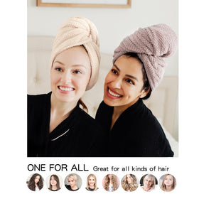 ROLSHOL towel beside a hand and comb to show large size and full coverage benefit