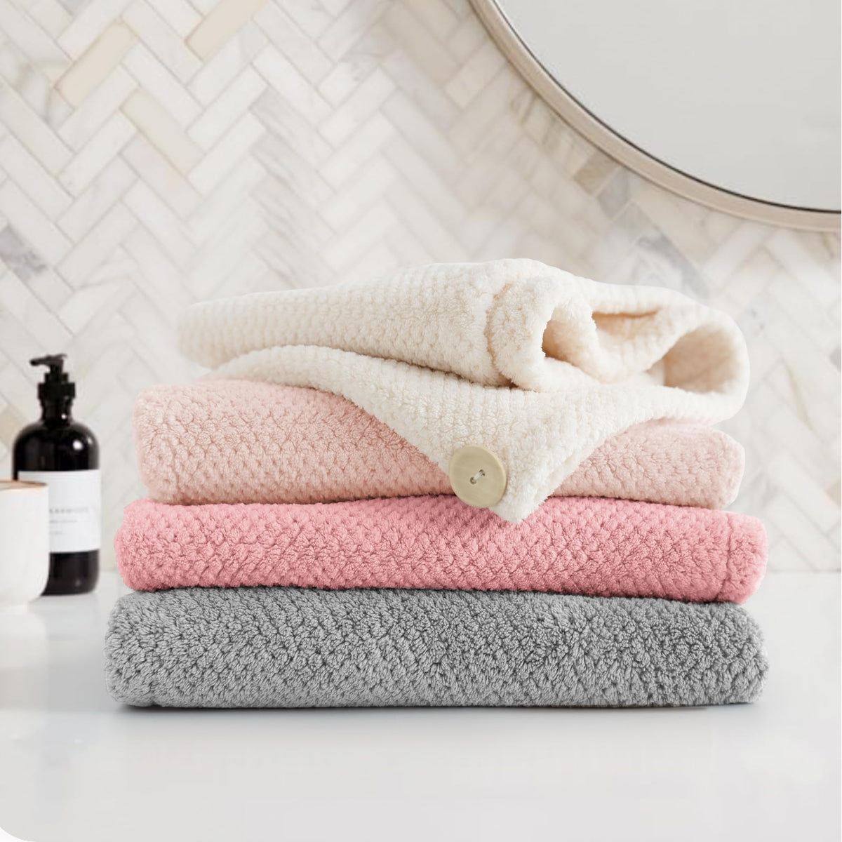 ROLSHOL towel inside gym bag lifestyle shot for travel convenience
