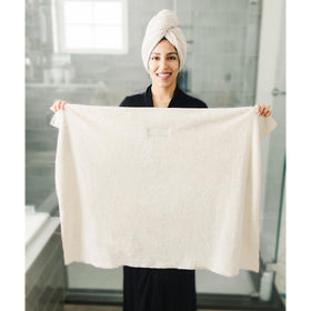 ROLSHOL two towels displayed in lifestyle setting for travel convenience