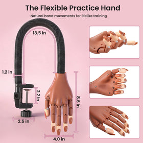 Rolybag 200 replacement nail tips laid out for repeated practice