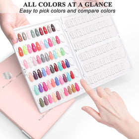 ROMALOVE nail art sample page displaying layered designs for portfolio use