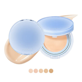 rom&nd Bare Water Cushion cream texture close-up highlighting dewy hydration and lightweight feel
