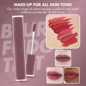 rom&nd packaging label detail showing shade name and authentic K-beauty branding benefit