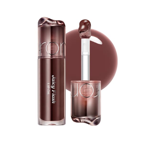 rom&nd lip oil Coco Bomb front packaging showing product benefit shine