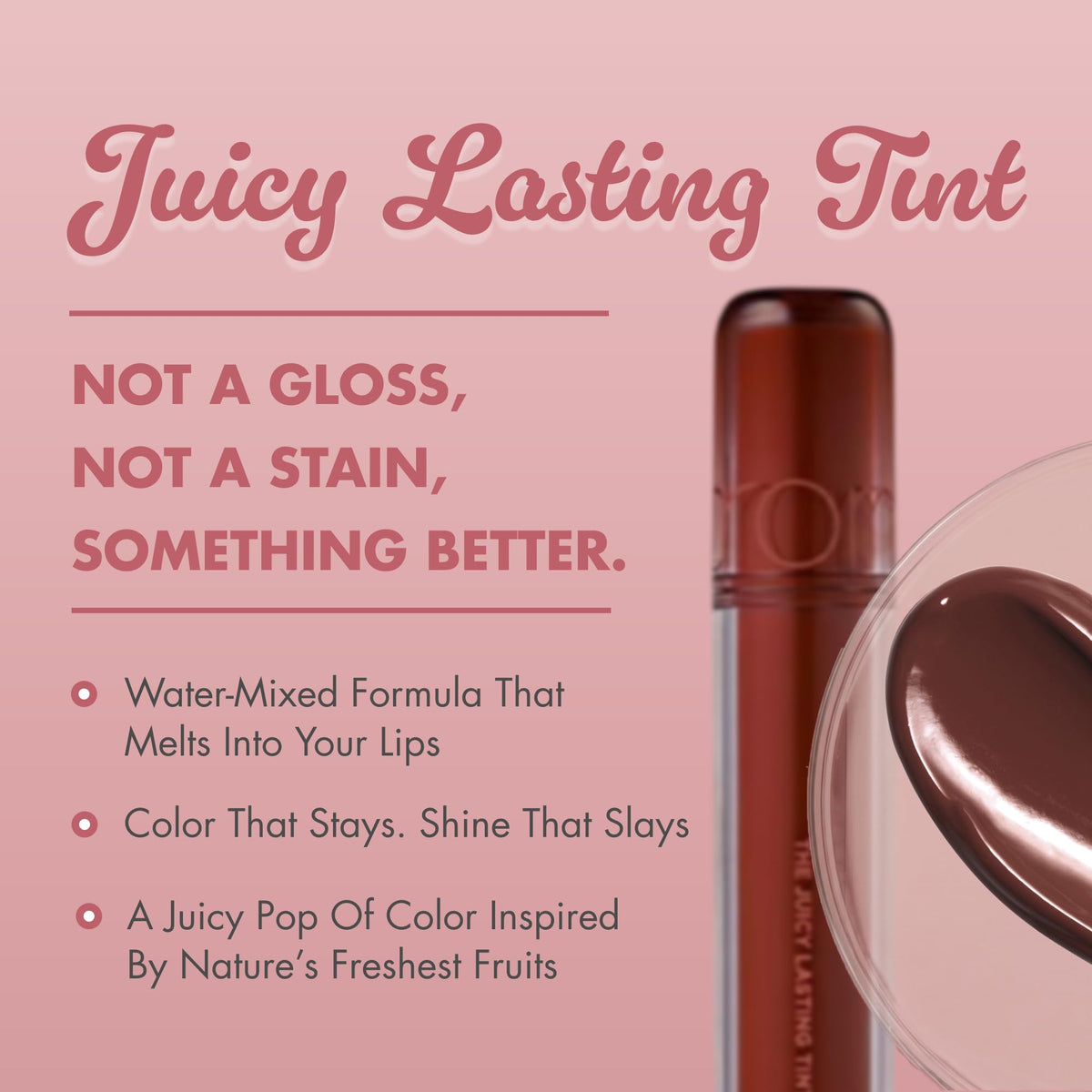 rom&nd applicator close-up demonstrating smooth wand for precise, easy application